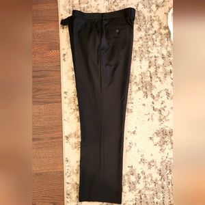 Perry Ellis Portfolio Suit Pants Black 100% Wool Men's size 39
